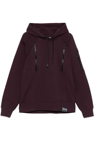 VERSACE Logo-patch hoodie