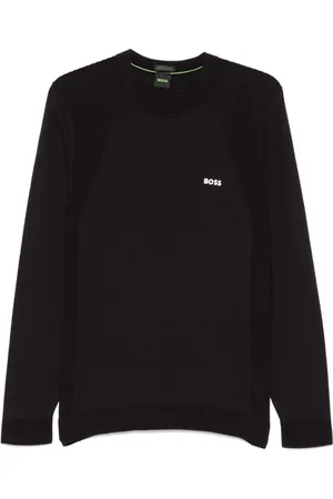 HUGO BOSS Rubberised-logo sweater