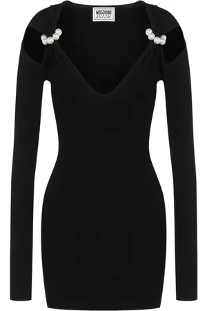 Moschino Faux-pearl detailing dress