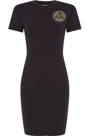 VERSACE V-Emblem T-shirt dress