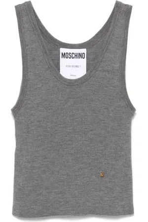 Moschino Logo-lettering tank top
