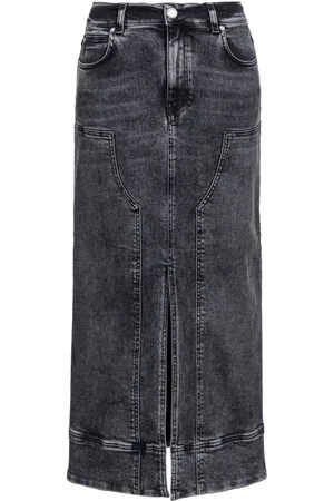 Pinko Gregoriana denim midi skirt