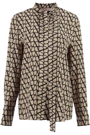 VALENTINO GARAVANI Toile Iconographe crepe-de-chine blouse