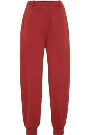 Brunello Cucinelli High-rise tapered track pants