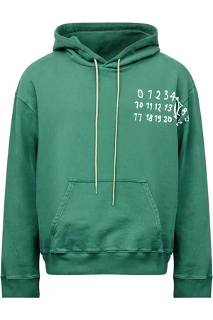 Maison Margiela Numbers-motif cotton hoodie