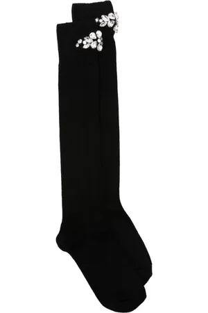 Simone Rocha Crystal-embellished socks