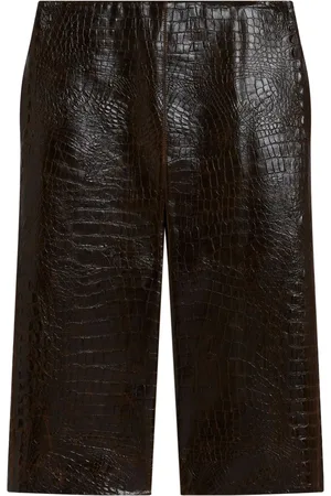 Stella McCartney Crocodile embossed midi skirt