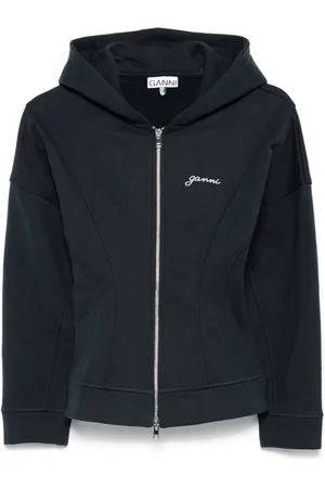 Ganni Embroidered-logo jacket