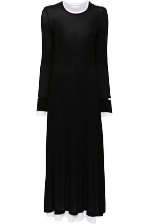 Helmut Lang Double-layer maxi dress