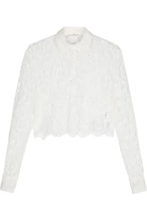 ERMANNO SCERVINO Lace cropped shirt