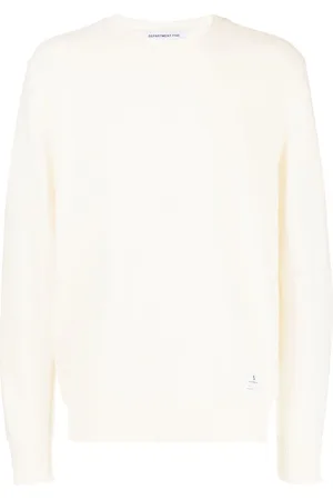 DEPARTMENT 5 Distressed-hem crew-neck jumper
