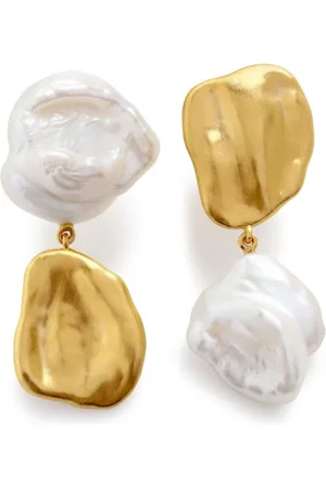 Monica Vinader X Amy Powney keshi-pearl stud drop earrings