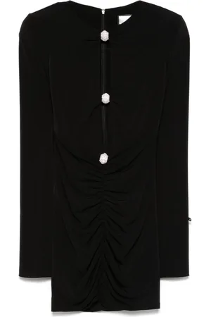NISSA Crystal-embellished mini dress