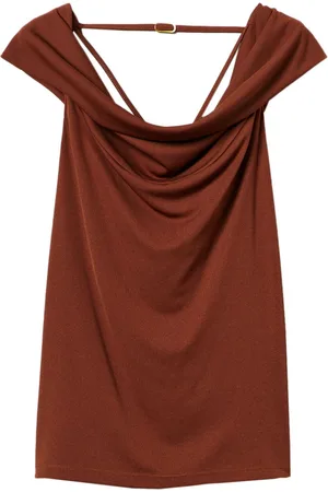 Twin-Set Draped-neck top