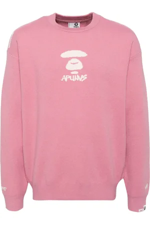 A Bathing Ape Logo-jacquard jumper