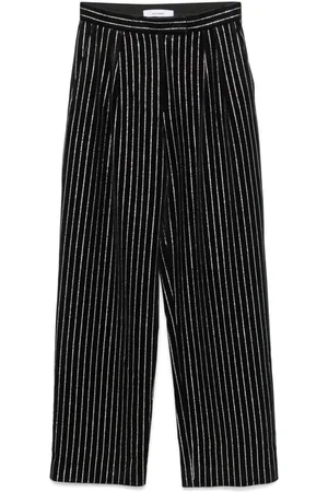 ALEX PERRY Crystal-embellished tailored trousers