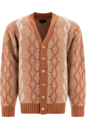 Beams Jacquard cardigan