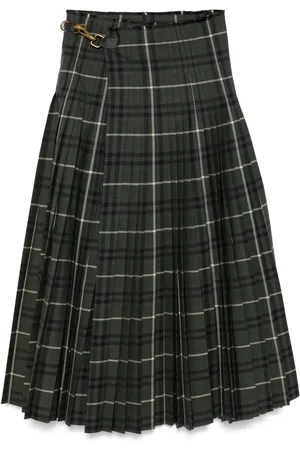 Burberry Vintage Check-pattern maxi skirt