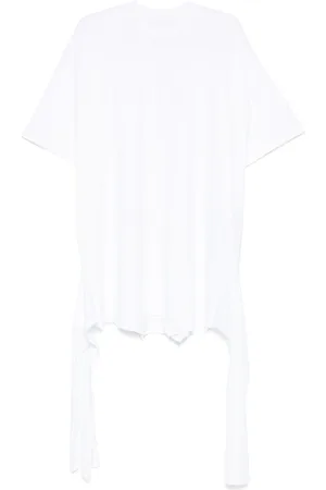 Maison Margiela Flocked-print dress