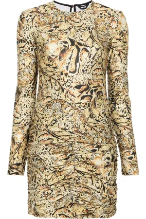 Roberto Cavalli Tiger-print mini dress