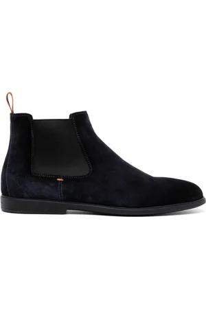 santoni Suede Chelsea boots
