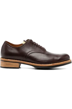 VISVIM Toe-Folk leather derby shoes