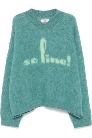 MARTINE ROSE Brushed V-neck sweater