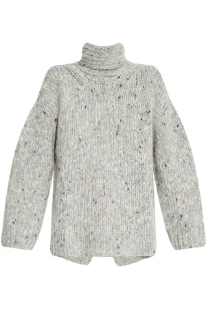 Ganni Rear slit roll neck sweater
