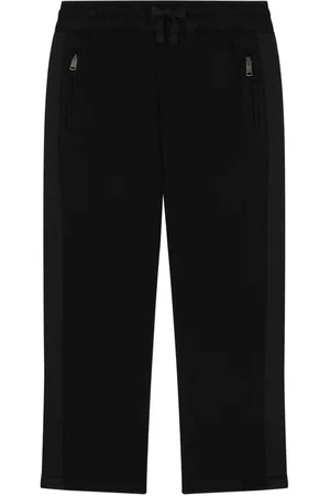 Dolce & Gabbana Side panel-logo plaque joggers