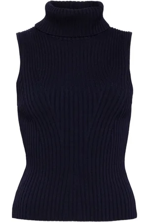 Staud Turtleneck sleeveless knit top