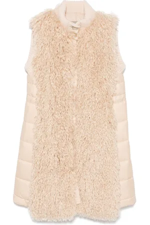 D.EXTERIOR Shearling collar gilet