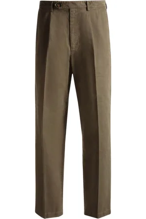Bally Pleated wool chino trousers