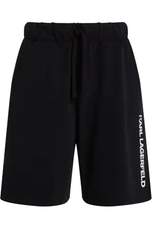 Karl Lagerfeld Logo-print organic-cotton shorts