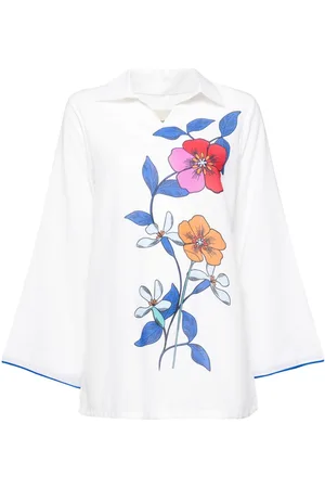 Bambah Hibiscus linen tunic