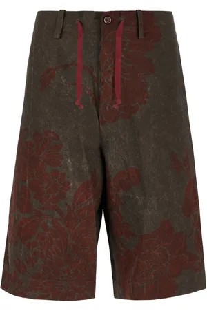UMA WANG Floral-print bermuda