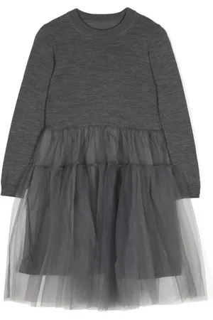 JNBY by JNBY Tulle-inserts midi dress