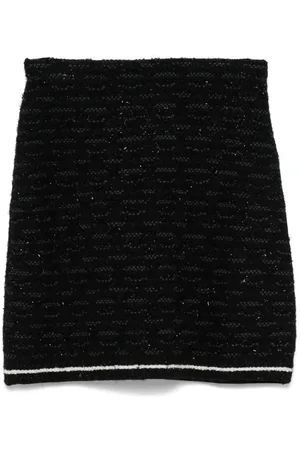 D.EXTERIOR Tweed mini skirt