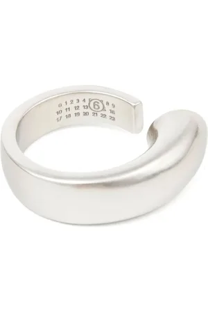 Maison Margiela Asymmetrical open-top brass ring