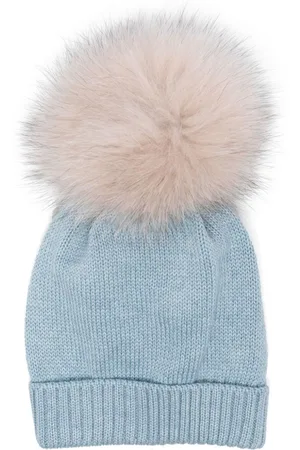 COLORICHIARI Pompom-detail wool beanie