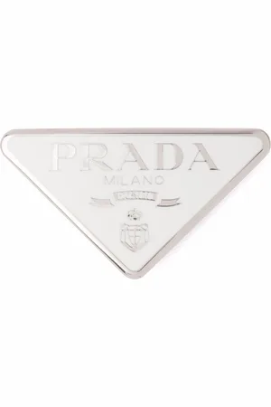 Prada Triangle-logo hair clip