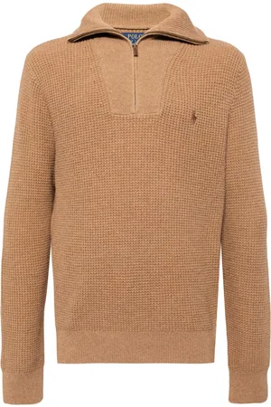 Ralph Lauren Polo Pony-embroidered waffle-knit jumper
