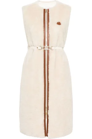 Moncler Sorbier faux-fur midi coat