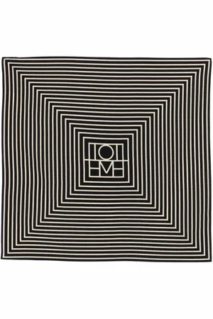 Totême Signature monogram silk scarf