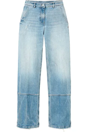 Twin-Set Seam-detail wide-leg jeans