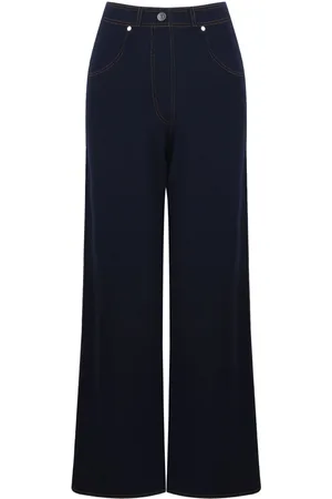 PORTS 1961 Opulent knitted flared trousers