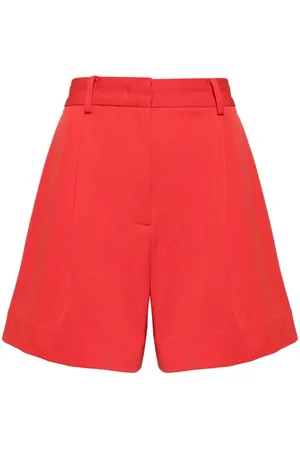 Staud Heather pleat-detail shorts