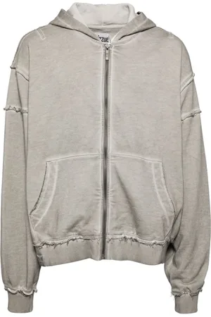 Izzue Raw-cut finish hoodie