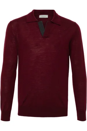 CANALI Merino wool polo shirt