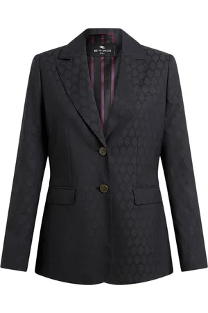 Etro Patterned-jacquard wool blazer
