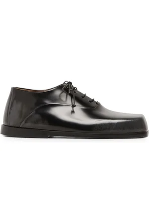 MARSÈLL Panelled patent-leather oxford shoes